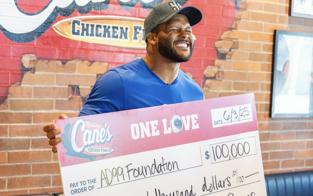 <a class="ga-template=category ga-block-template=iOne-Flex-Posts-sidebyside ga-element-type=article-title" href="https://bossip.com/3070683/raising-canes-aaron-donald-donation-ad99/">
					Raising Cane’s Raises The Stakes with 0K Donation to NFL Legend Aaron Donald’s AD99 Foundation				</a>