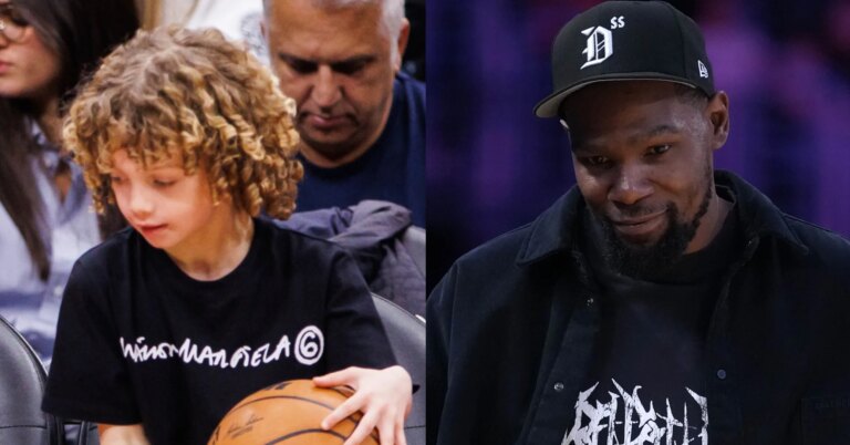 Drake’s Son Adonis Hangs Out With Kevin Durant