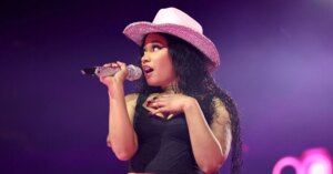 Nicki Minaj Turns Heads In Vintage Versace After Viral Rants