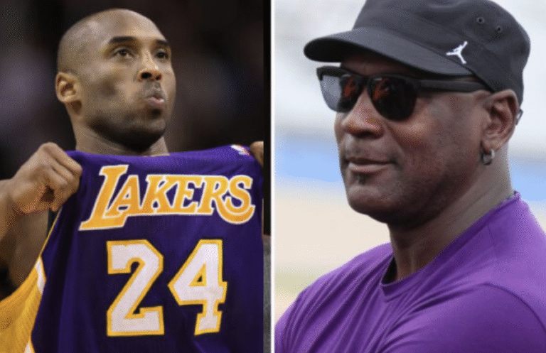 Upper Deck Card Featuring Michael Jordan, Kobe Bryant M