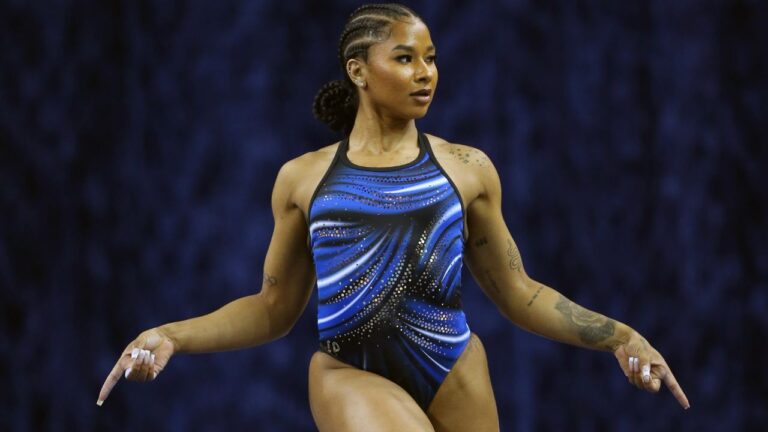 Jordan Chiles Debuts Her 2026 Floor Routine As She Sweeps Each Event During UCLA’s Season Opener