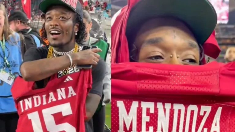 Lil Uzi Vert Dubbed ‘Lil Hoozi Vert’ By Indiana Fans After Attending CFP Championship Game For Fernando Mendoza
