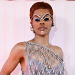 Teyana Taylor Sizzles In Stunning Silver Shades & A Net Nude Illusion Dress At The Revolve Festival During Coachella