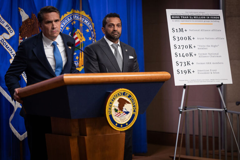 Justice Department Indicts Southern Poverty Law Center For Paying Informants Of White Supremacist Groups