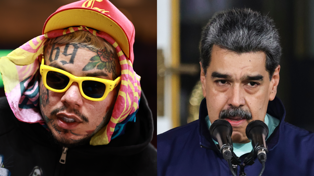 6ix9ine Celebrates Release with Maduro-Signed Spongebob Gear
