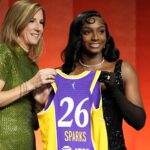Ta’Niya Latson Drew Inspiration from Old Hollywood for Her WNBA Draft Outfit