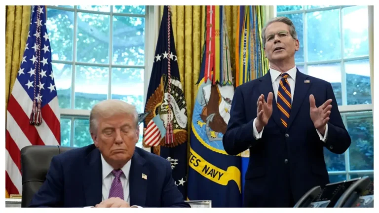 ‘Drunk?’: Bessent Visibly Squirms as Reporters Corner Him About Trump — Then Unleashes a Stuttering Spiral That Derails the Entire Briefing