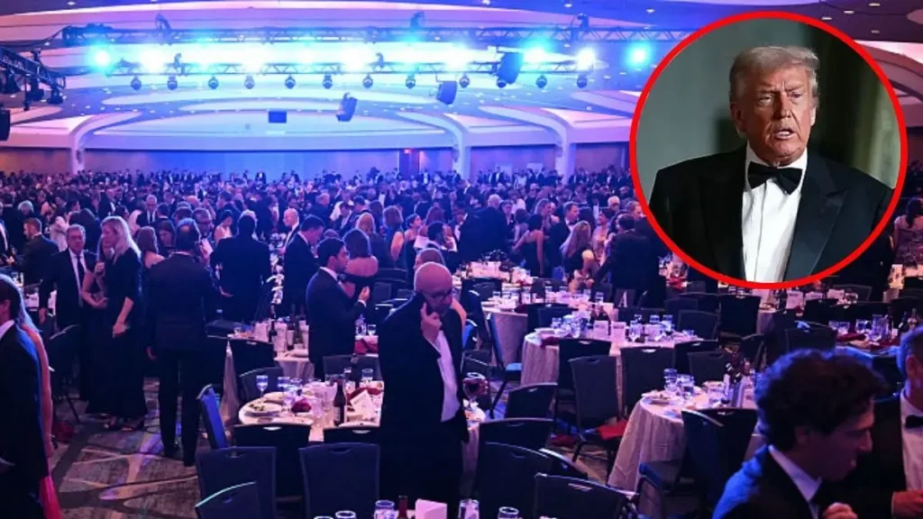 ‘Whooah’: Trump Falls Trying to Leave White House Correspondents’ Dinner — and Secret Service’s Reaction to Pick Him Up Has Everyone Rewatching