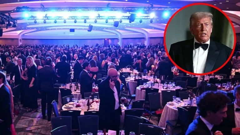 ‘Whooah’: Trump Falls Trying to Leave White House Correspondents’ Dinner — and Secret Service’s Reaction to Pick Him Up Has Everyone Rewatching