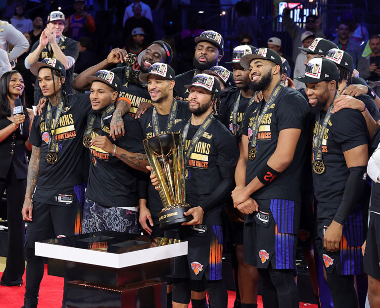 New York Knicks Win NBA Cup As Fans Celebrate Like It’s 1973