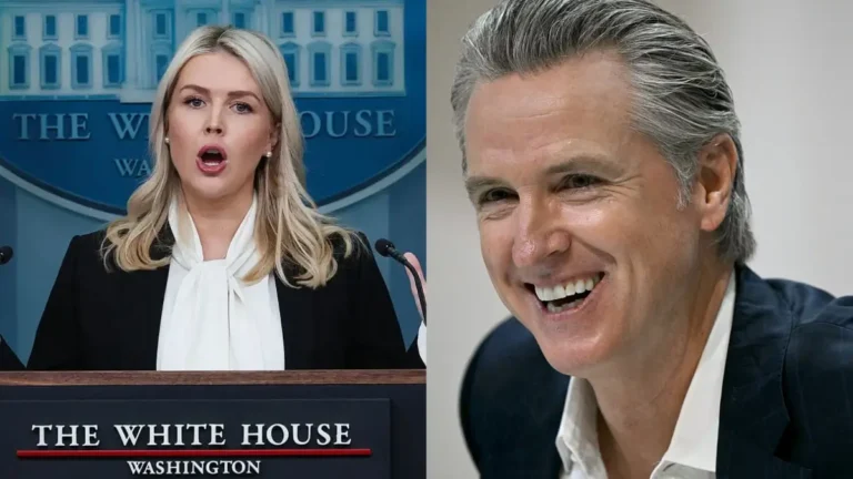 ‘Super Dumb’: Gavin Newsom Trolls Karoline Leavitt After Press Sec’s Grammatical Gaffe Implies Trump Is Around the Bend