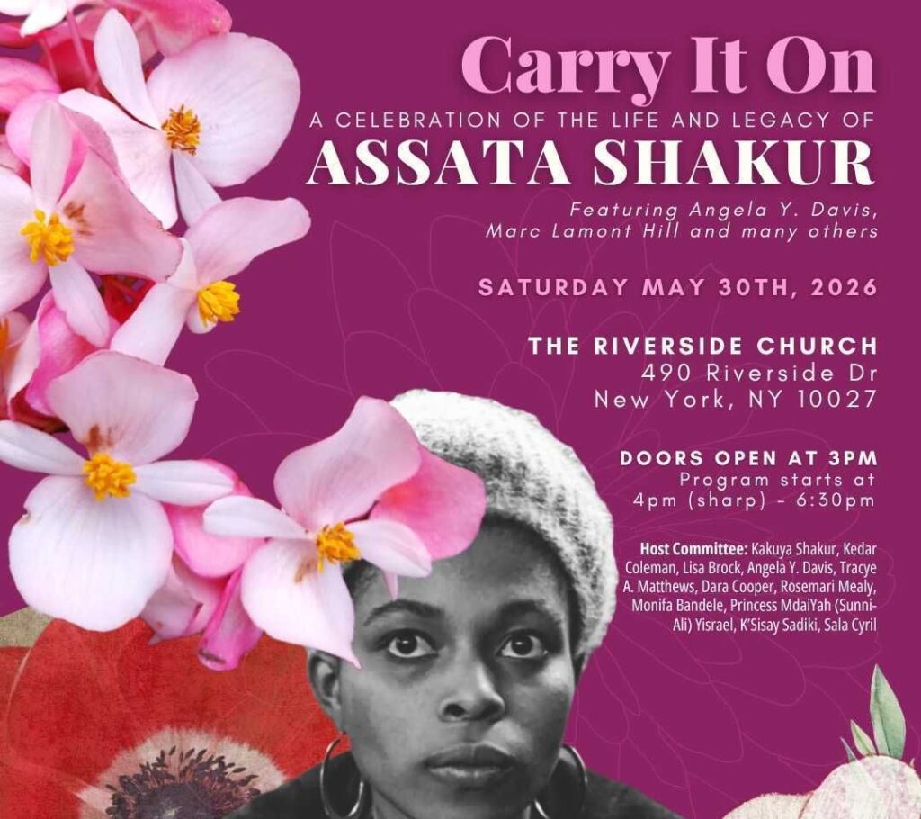 Carrying It On for Assata Shakur, A Symbol Of Black Liberation Carrying It On for Assata Shakur, A Symbol Of Black Liberation