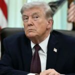 ‘Camera Guy Was Wrong’: Trump Flustered Trying to Push Through Awkward Question, but the Distracting Man Beside Him Had Everyone Asking the Same Thing