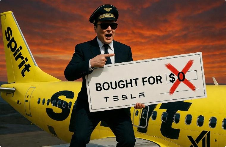 No, Elon Musk Is NOT in Talks to Buy Spirit Airlines – The Fake ‘SpiritX’ Rumor Explained and Debunked