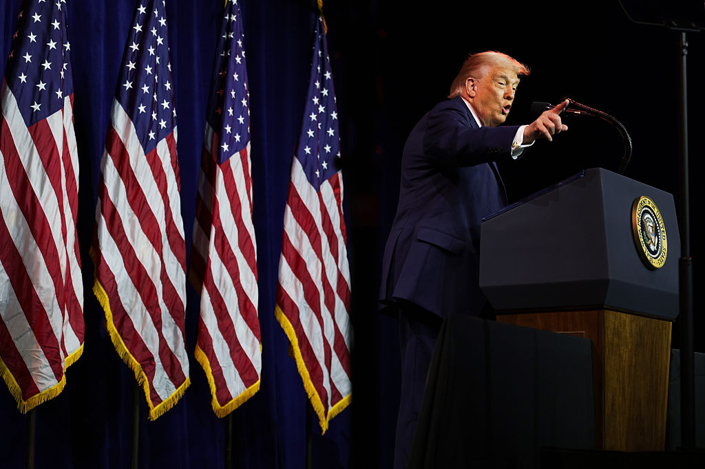 ‘What’s Donnie’s Reading Level?’: Trump Tries to Shame Democrats with a Spelling Lesson Before One Four-Letter Word Makes Him Unravel in Front of the Crowd ‘What’s Donnie’s Reading Level?’: Trump Tries to Shame Democrats with a Spelling Lesson Before One Four-Letter Word Makes Him Unravel in Front of the Crowd