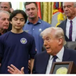 ‘What The….?’: Trump Gathered Children in the Oval Office for a Fitness Award — Then Told Them They’d All Be Wiped Out Right Now If It Weren’t for Him