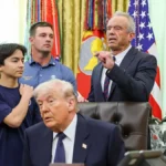‘You Can’t Make This Up’: Trump Powers Down In Front of Kids as RFK Jr. Rambles On — Then Linda McMahon Checks on Him as Cameras Keep Rolling