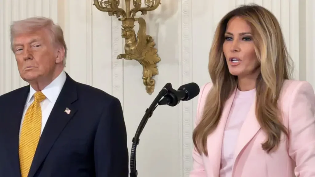 ‘Are You Kidding Me?’: Trump Forces Melania to Step Up Her First Lady Duties with ‘Cringe’ Lie, But That Look and the Room Laughing Tell a Different S