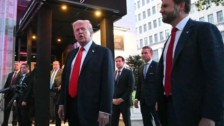 ‘Wobbling Like a Weeble’: Concern Grows After Trump’s Unsteady Swaying During the National Anthem Has Viewers Wondering Why No One Else Noticed