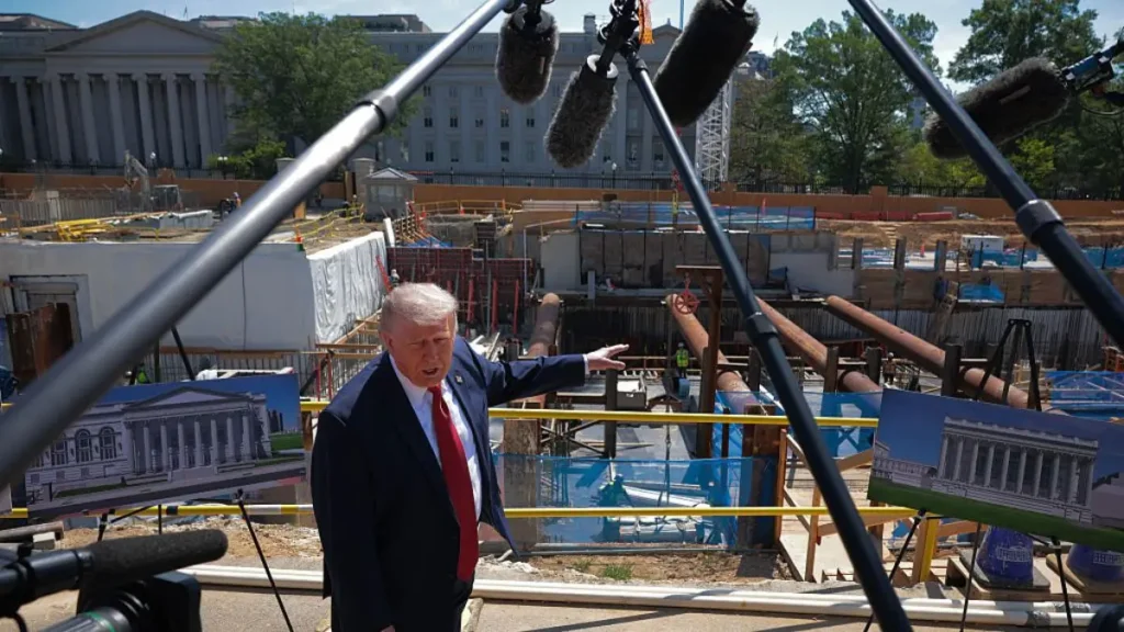 ‘A New Six Flags?’: Trump’s  Million Birthday Circus Is Already Taking Over the White House Lawn — and the Leaked Photos Have People Stunned