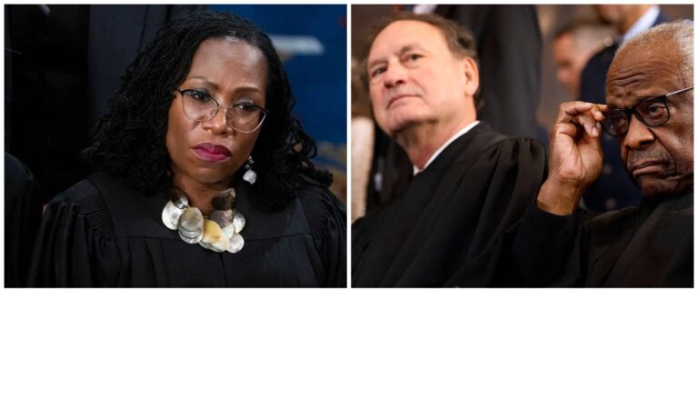Supreme Court Justices Alito And Jackson Debate Voting Rights Decision