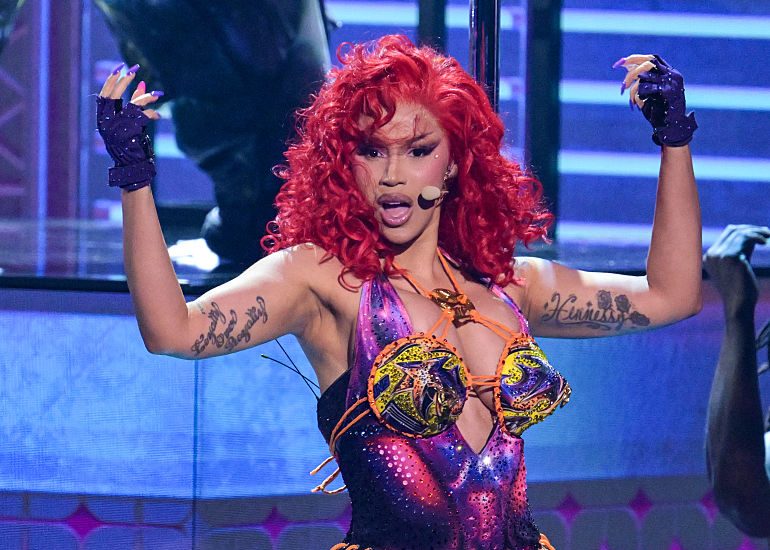 Cardi B Unveils Ravishing Red Hair During Show-Stopping BET Awards Appearance, Urges Fans Not To Bully Bia After “Pretty & Petty” Performance