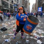JPMorgan Executive Fired After Viral Knicks Parade Trash Can Theft