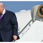 ‘What’s Up with His Left Foot?’: Trump’s New Air Force One Unveiling Draws Praise — Until That Double Pause on the Staircase Sets Off Alarm Bells