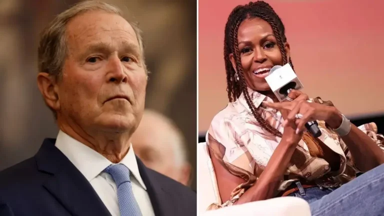 ‘Loves Him Some Michelle’: George W. Bush’s Response to Michelle Obama During Their First Reunion Since That ‘Girlfriend’ Comment Has People Talking ‘Loves Him Some Michelle’: George W. Bush’s Response to Michelle Obama During Their First Reunion Since That ‘Girlfriend’ Comment Has People Talking